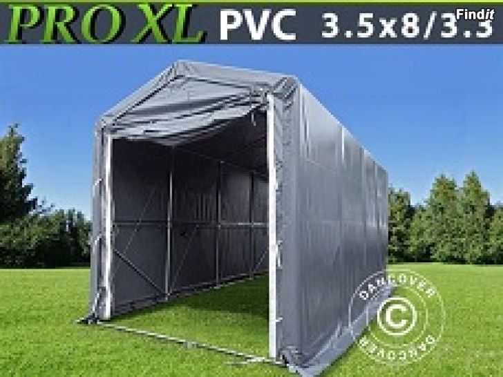 Säljes Lagerhall-Båthall PRO XL 3,5 x 8 x 3,3 x 3,94 m PVC Grå