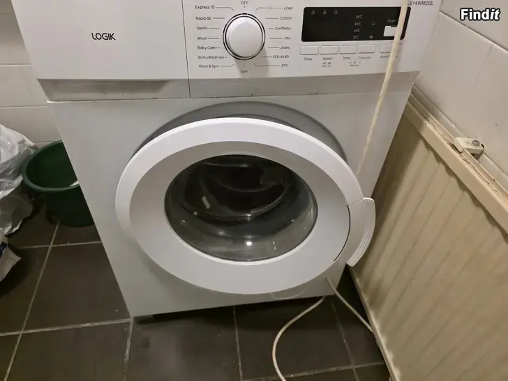 Säljes Tvättmaskin logik l814wm20e 8kg