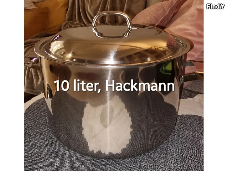 Myydään Rostfri Hackman kastrull 10 liter