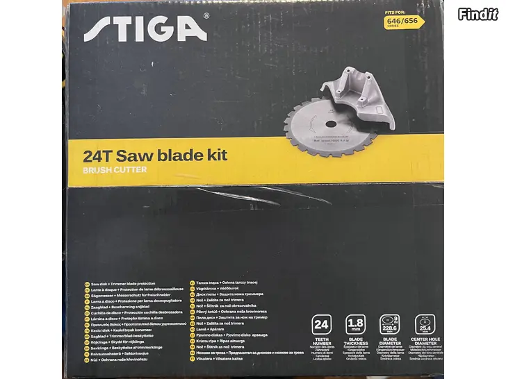 Myydään Stiga 24T Saw blade kit ruohotrimmerin teräsarja