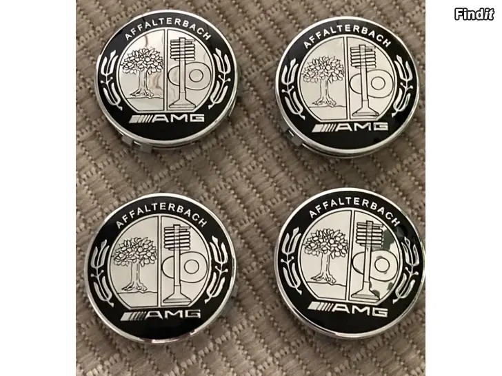 Myydään Keskimerkit AMG vanteisiin 75mm