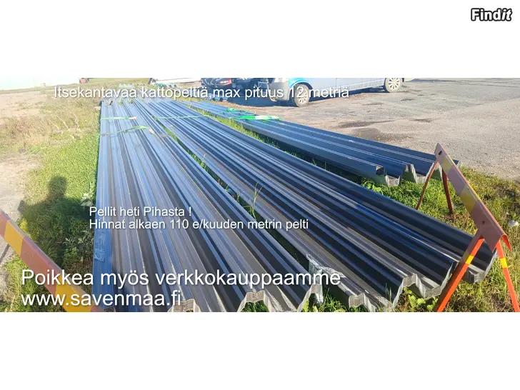 Myydään Itsekantava kattopelti suurvarastosta,Savenmaalta,Nivalasta
