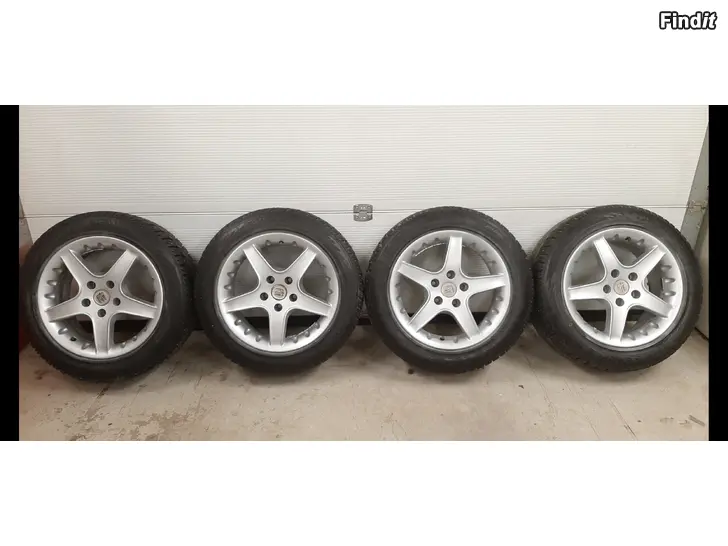 Myydään Aluvannesarja 5x112 16  hyvillä nastarenkailla