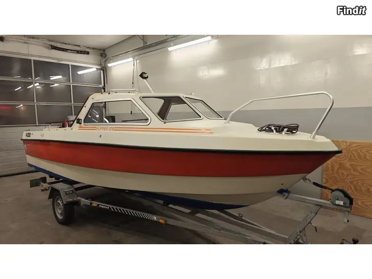 Myydään FLIPPER 570 HT 1979 + TOHATSU 90 2T 1993