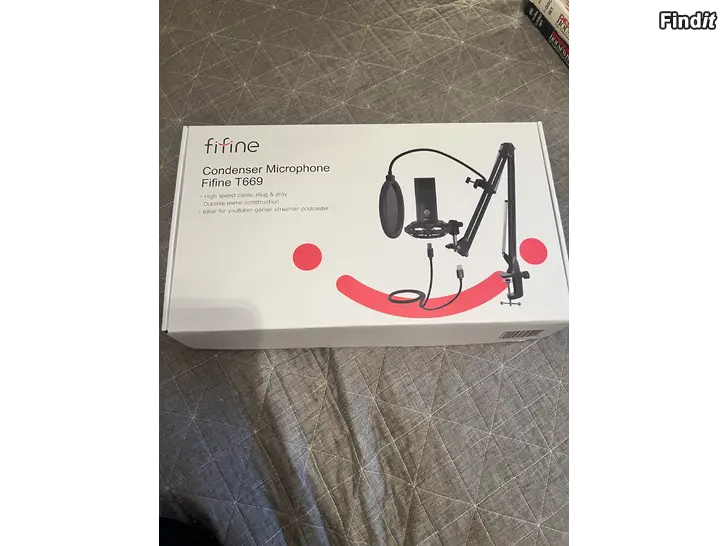 Säljes Mikrofon med skrivbordsstativ