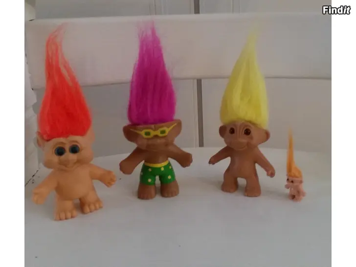 Myydään Vintage trollipeikko 4kpl  10e