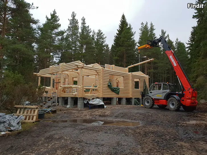 Myydään hirsirungot  hirsimökki lamelli hirsi  220mm