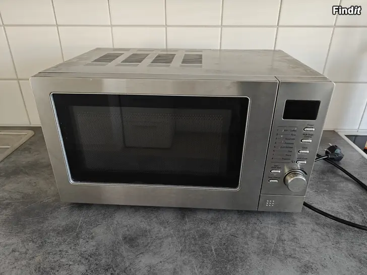 Säljes Mikrovågsugn i rostfritt stål