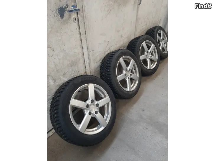 Säljes Alufälgar med vinterdäck, Passat, Golf, Octavia osv