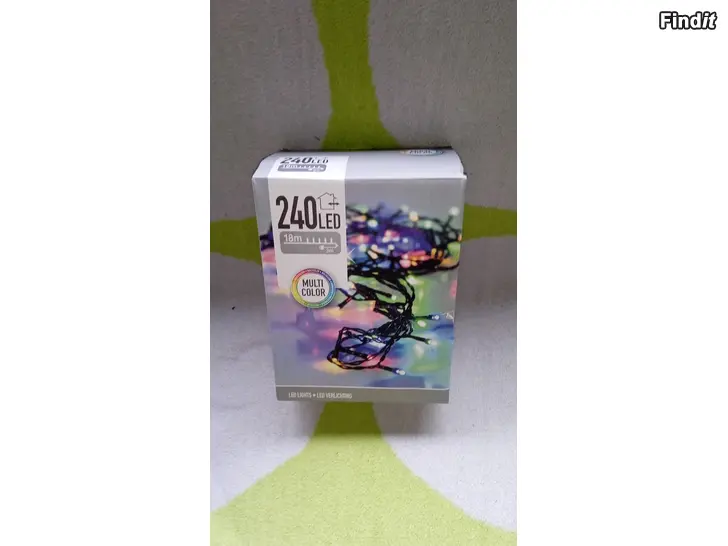 Säljes Multicolor 240 LED 18m moniväri koristevalo nauha