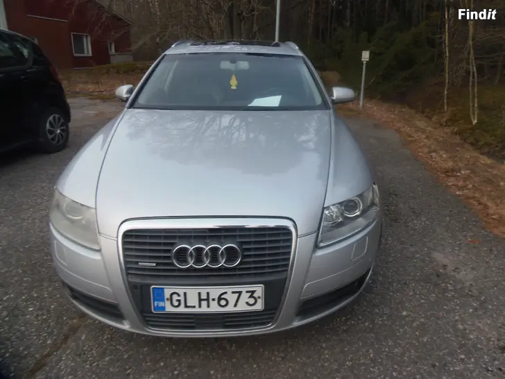Myydään HIENO AUDI A-6 HOPEA 2,7  VM 2007  KAHDET PYÖRÄT KOUKKU 4300