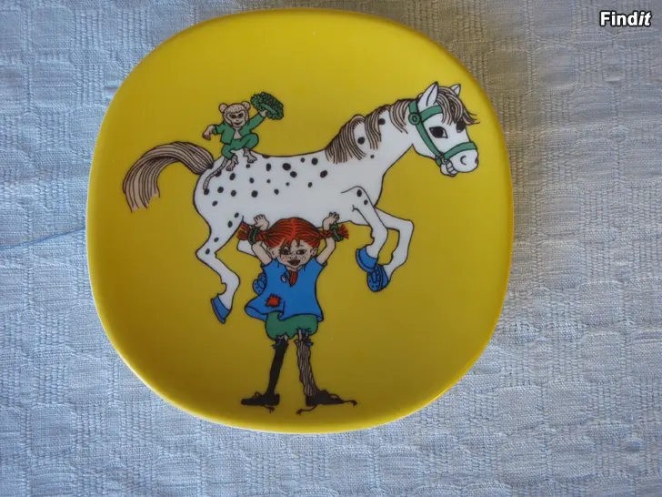 Säljes Pippi Långstrump väggtallrik