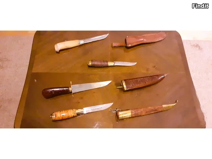 Myydään Puukkoja Iisakki Järvenpää