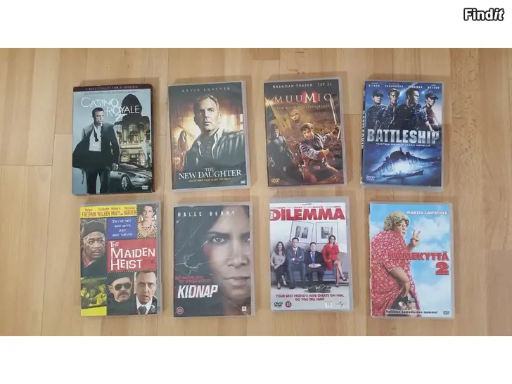 Säljes 8kpl DVD Filmi-hinta yhteensä 12 euroa