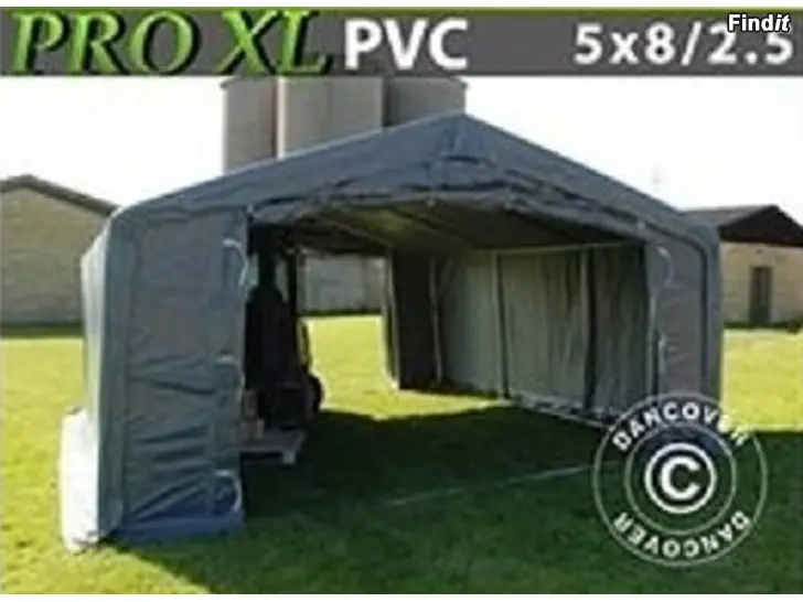 Säljes Lagertält  PRO 5 x 8 x 2,5 x 3,89 m XL 500 g/m² PVC