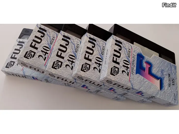 Myydään Fuji E-240-VHS-kasetteja 5 kpl., käytettyjä