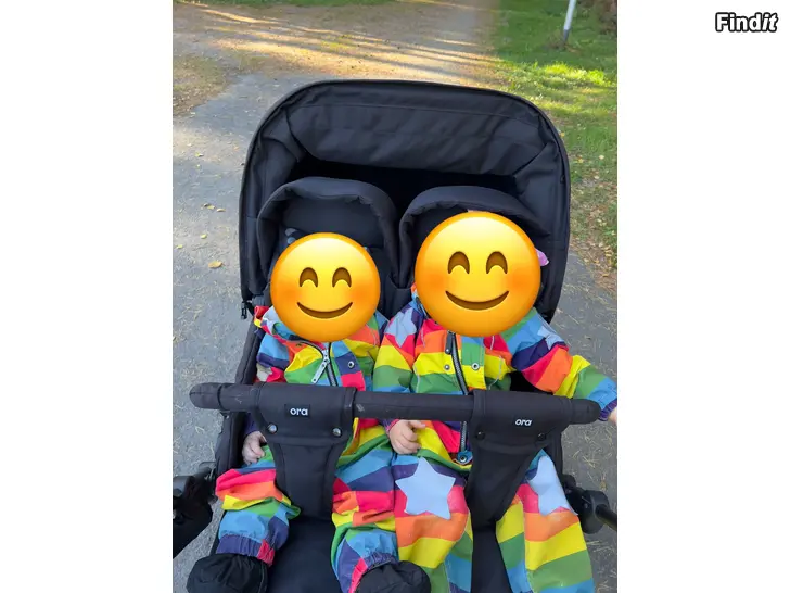 Myydään Ora syskonvagn / sisarusrattaat