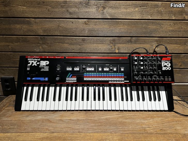 Myydään Roland JX-3P with PG-200