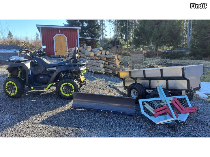 Säljes Bra utrsustad fyrhjuling i fint skick Hyvin varustettua mönkkijä hienossa kunnossa