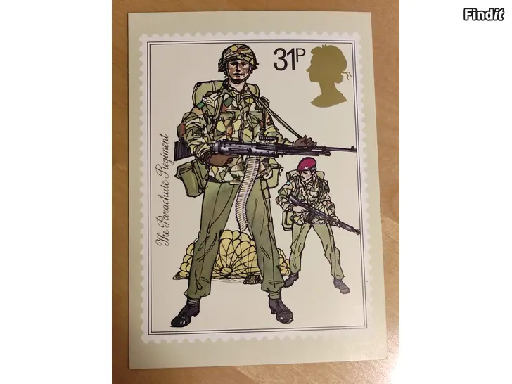 Säljes Postikortti, postimerkistä The British Army. The Parachute Regiment