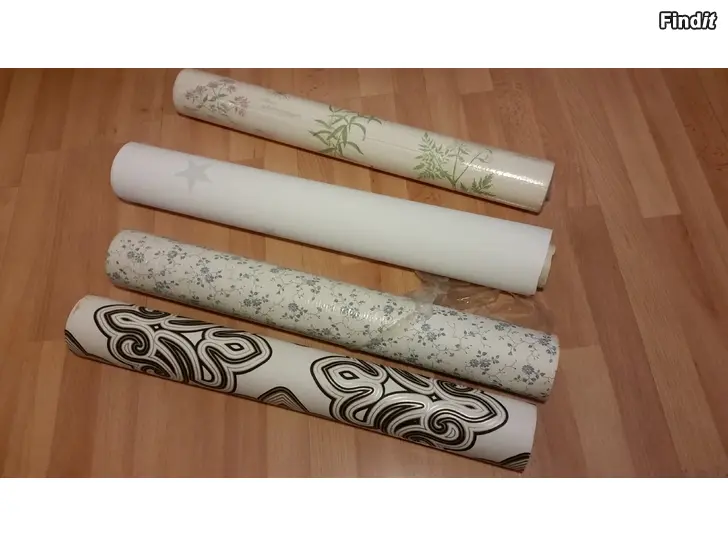 Myydään 4 rullaa erilaista tapettia  -6e