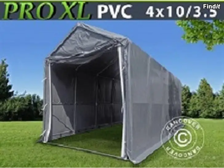 Myydään Båthall PRO XL 4 x 10 x 3,5 x 4,59 m PVC Grå 600 g/m²