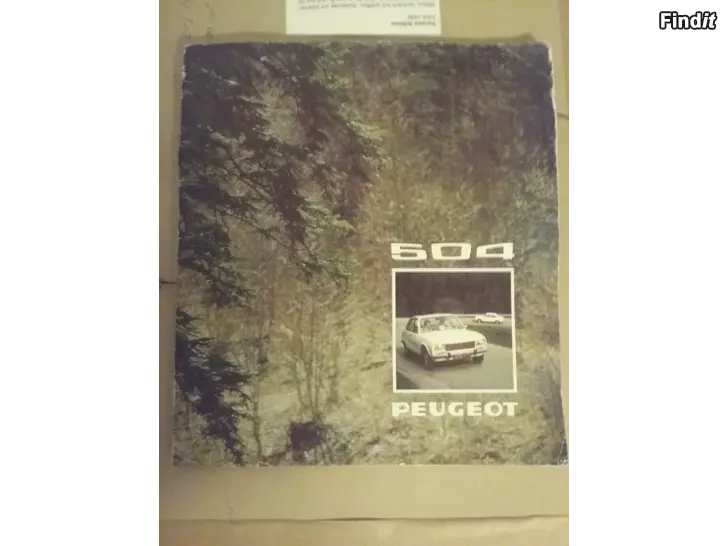 Myydään Peugeot 504 1974 esite