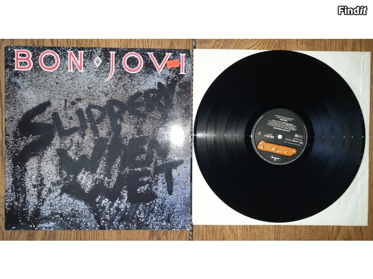 Säljes Bon Jovi, Slippery when wet. Vinyl LP
