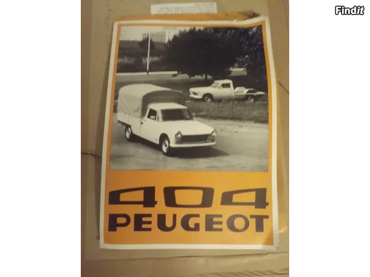 Myydään Peugeot 404 avolava esite 2kpl