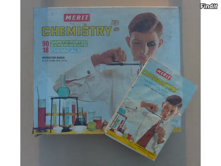 Myydään Merit Kemistin pieni laatikko vintage