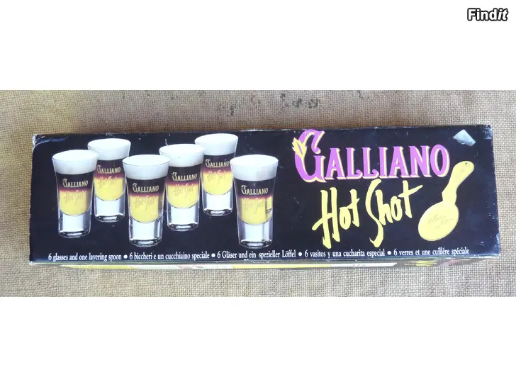 Myydään Galliano Hot Shot lasit 6 kpl