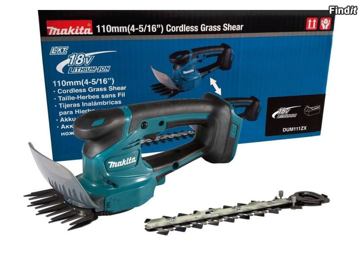 Säljes Makita 18V DUM111ZX 2IN1 pensasleikkuri-ruohotrimmeri / Rawest.fi