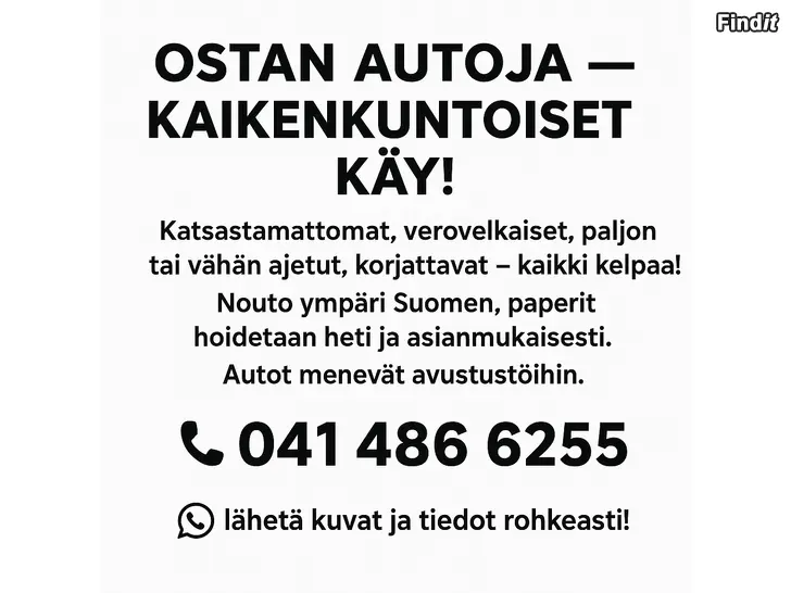 Ostetaan Autot ostetaan ukrainaan/ bilar köpes till ukraina