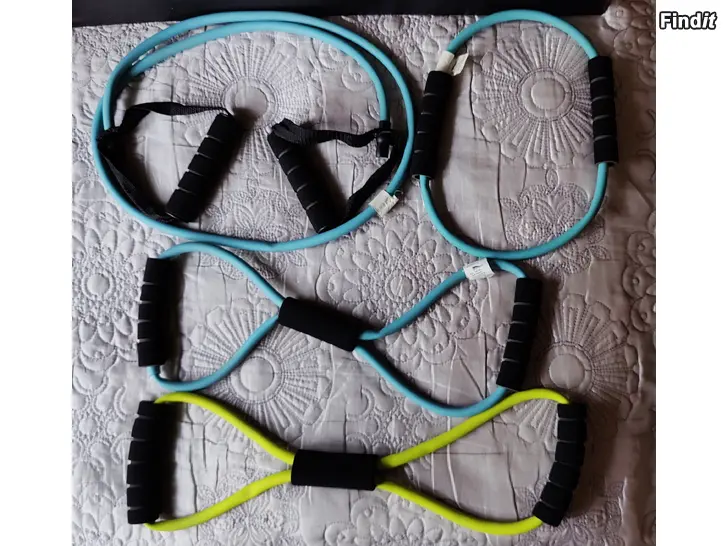 Säljes Vastuskuminauhat Harjoitusnauhat Kahvoilla 4Kpl