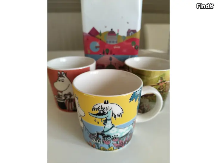 Säljes Muminmuggar, Marimekko muggar och Nanny Still