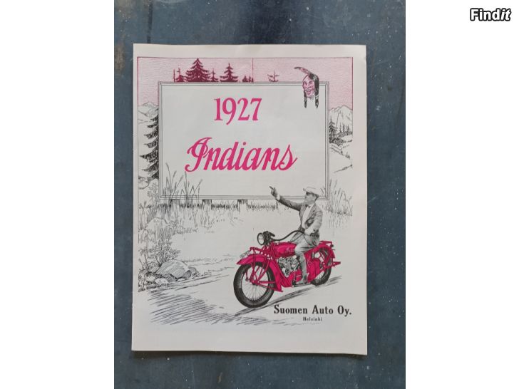 Säljes Indian motorcykel 1927 Brochyr