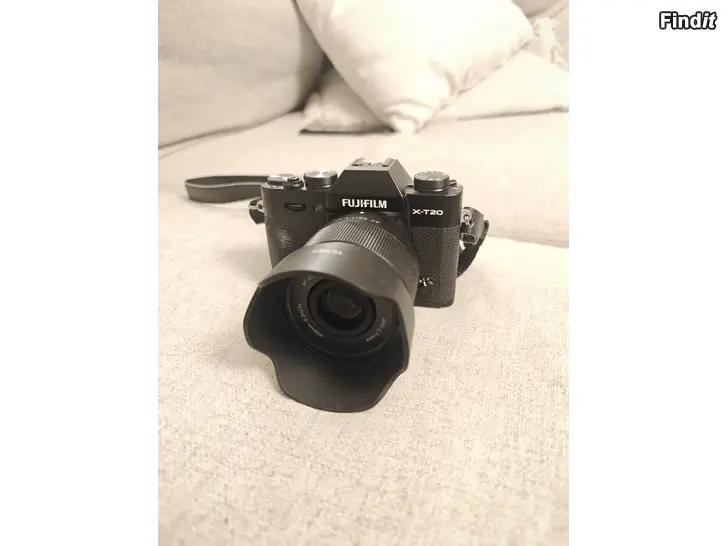 Myydään Fujifilm X-T20 + Viltrox 25mm f/1.7 Air