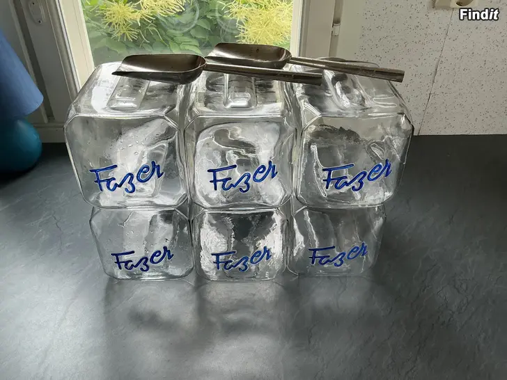 Säljes Fazer godisburkar