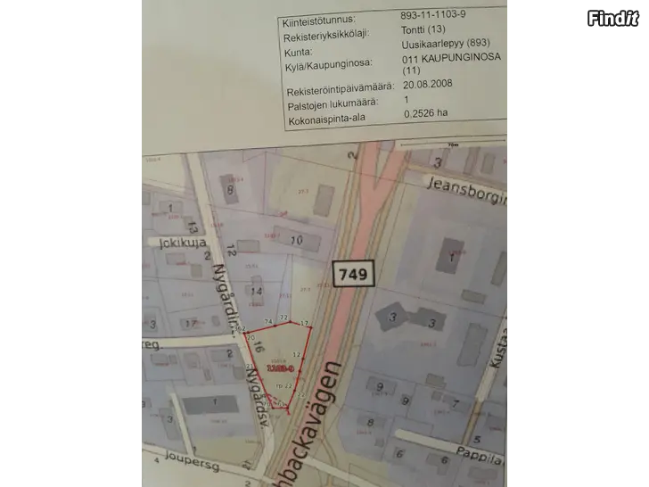 Säljes Tomt i Nykarleby säljes