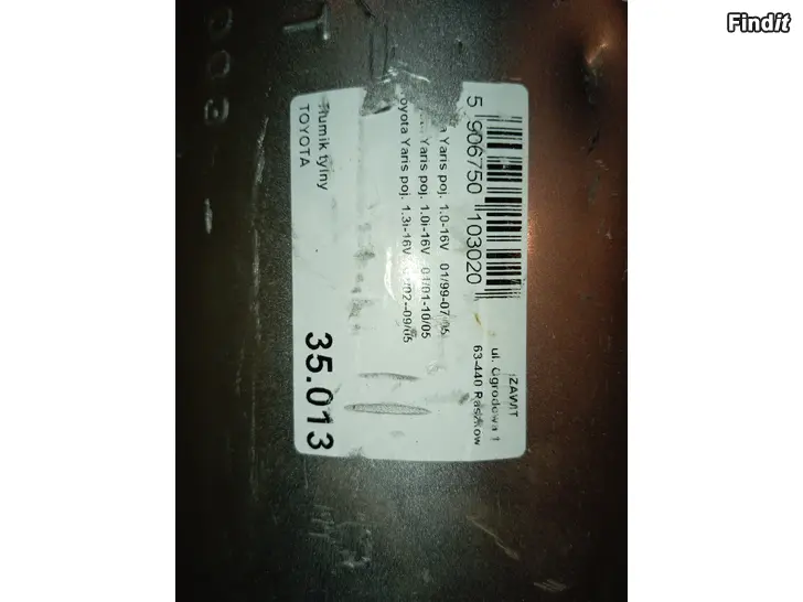 Myydään Toyota Yaris Ljuddämpare