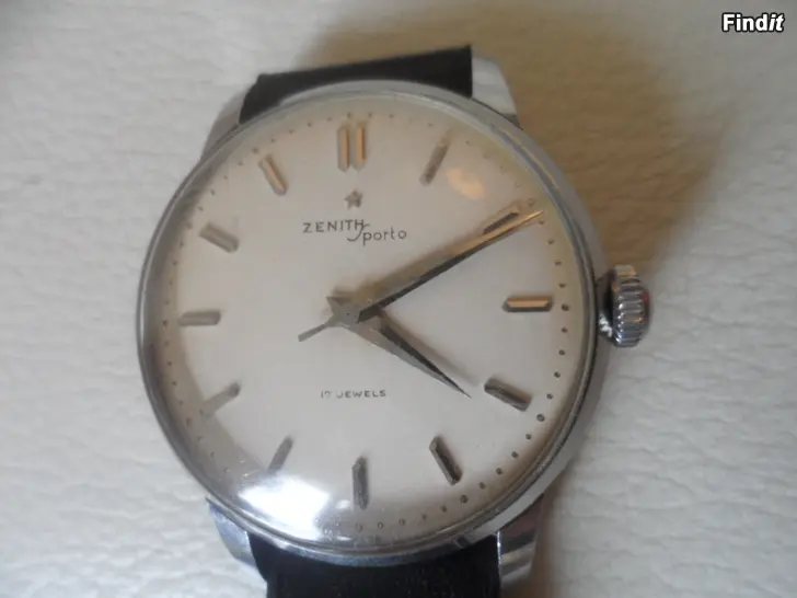 Myydään Miesten Zenith sporto rannekello vintage
