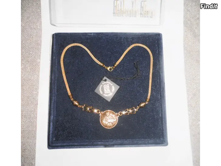 Myydään Kalevala Aurinkoleijona kaulakoru pronssi Uusi
