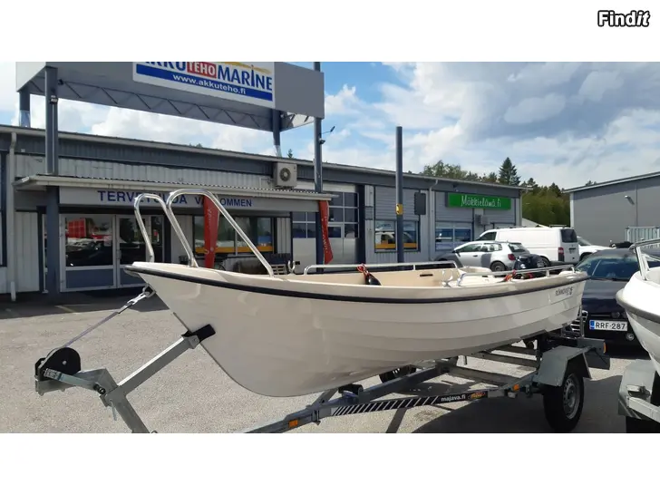 Myydään Rönnqvist 15 pro,Suzuki DF15AES ja Majava 750 -2025 vain 7h ajettu