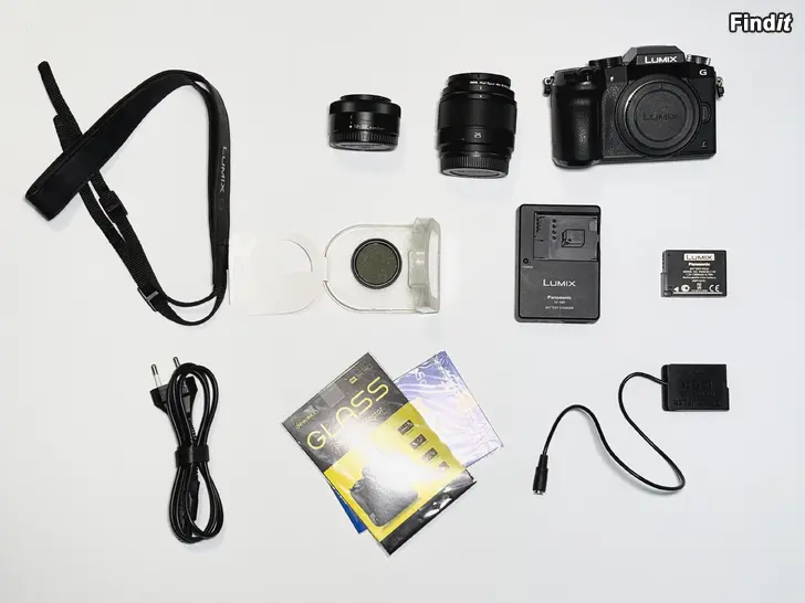 Säljes Panasonic Lumix DMC-G7 kit 2 objektiv mm
