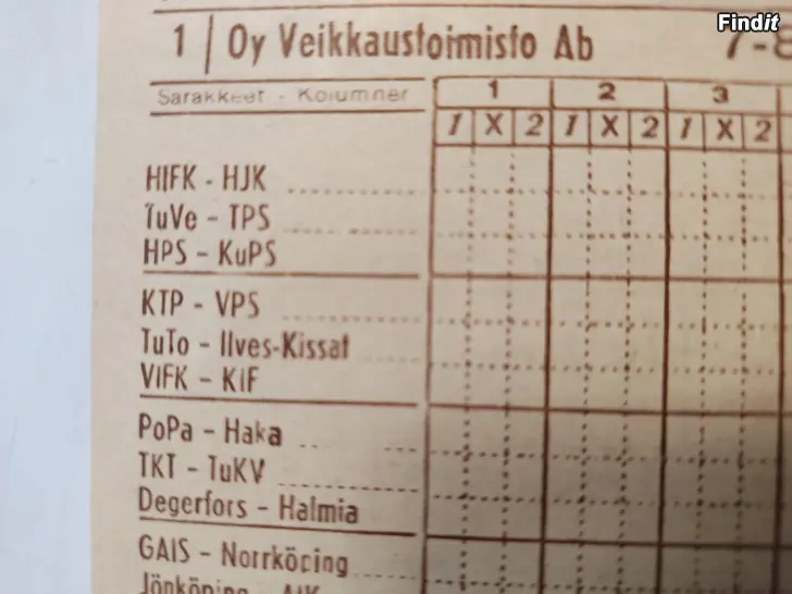Myydään 1949, KTP-VPS ja VIFK-KIF, Kierros No 18