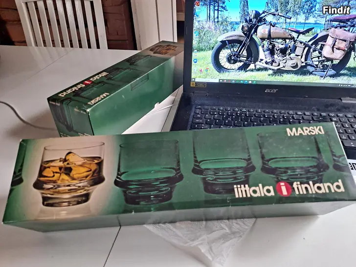Myydään Tapio Wirkkalan MARSKI whisky-lasit