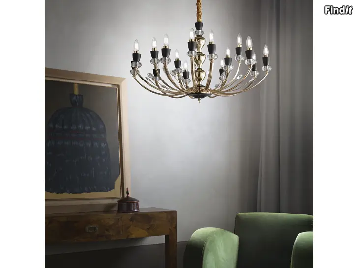 Myydään Ideal-lux Vanity sp15 kristallivalaisin 15 x e14