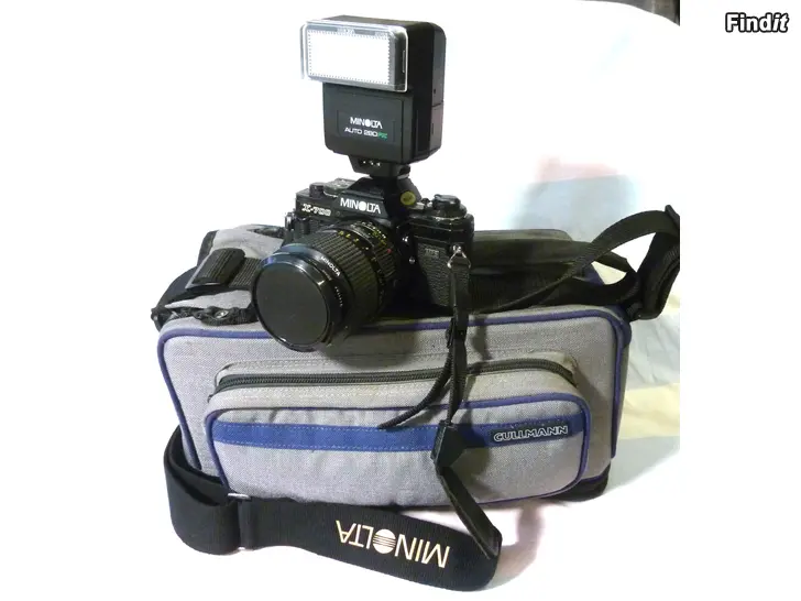 Myydään Minolta X-700 kamera ja tarvikkeet