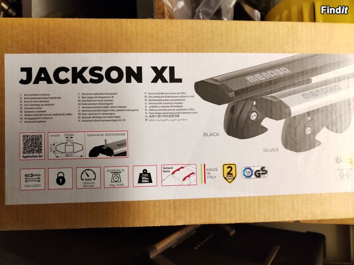 Myydään Jackson XL kattotelineet UUDET