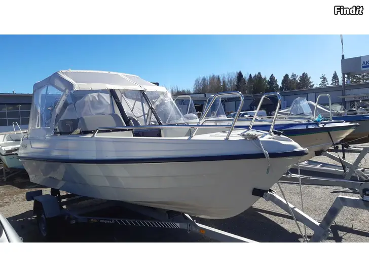 Myydään TERHI 475 BR + HONDA BF50 2016